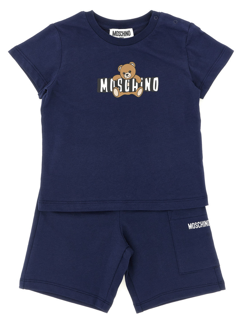 2-piece Navy Blue Printed T-Shirt/Shorts Sets (Baby Boys) 1