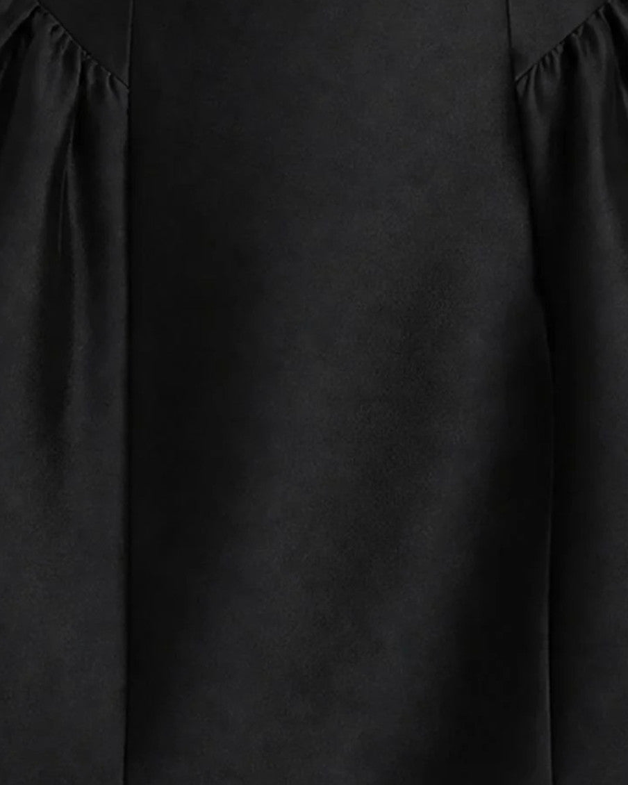 Black Boat Neck Mini Dress 3