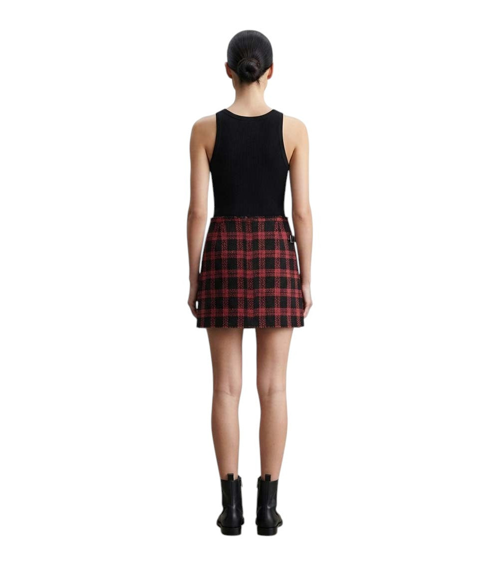 Multicolor Checks Mini Skirt 2