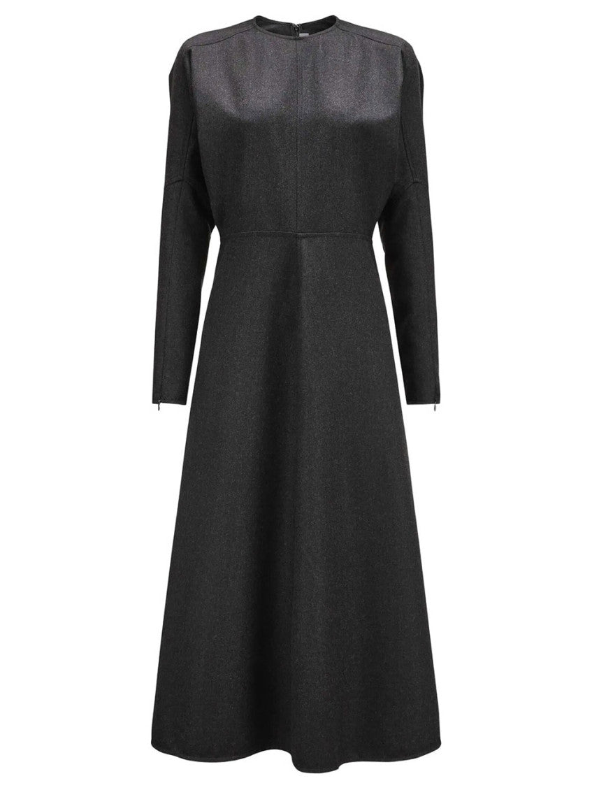 Black Round Neck Maxi Dress 1