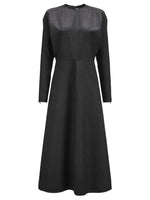 Black Round Neck Maxi Dress 1