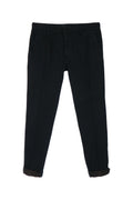 Dark Navy Solid Chino Pants 1