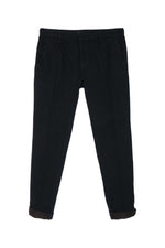 Dark Navy Solid Chino Pants 1
