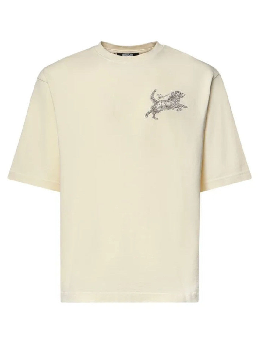 Off White Crew Neck T-Shirt 1