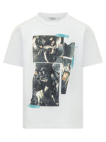 White Graphic Crew Neck T-Shirt 1