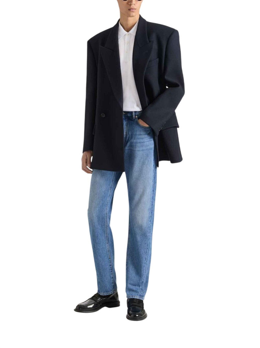 Blue Mid Rise Jeans 2
