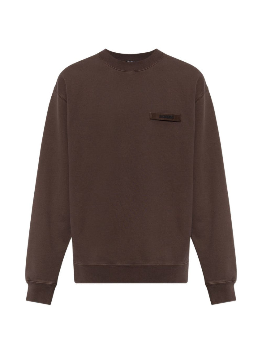 Brown Crew Neck Sweatshirt 1