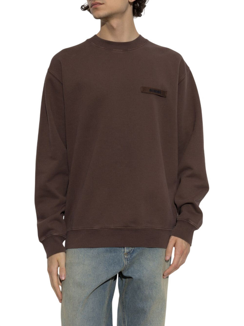 Brown Crew Neck Sweatshirt 2