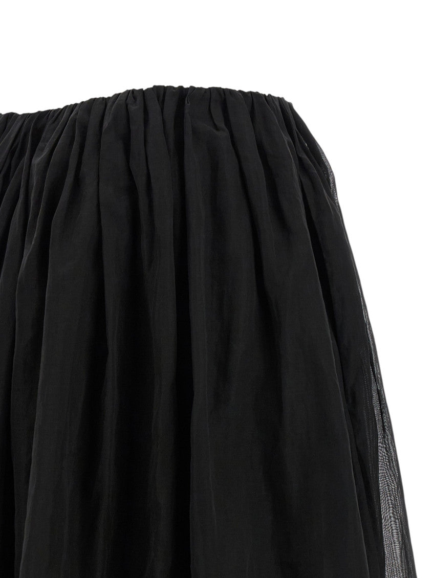 Black Pleated Midi Skirt 6