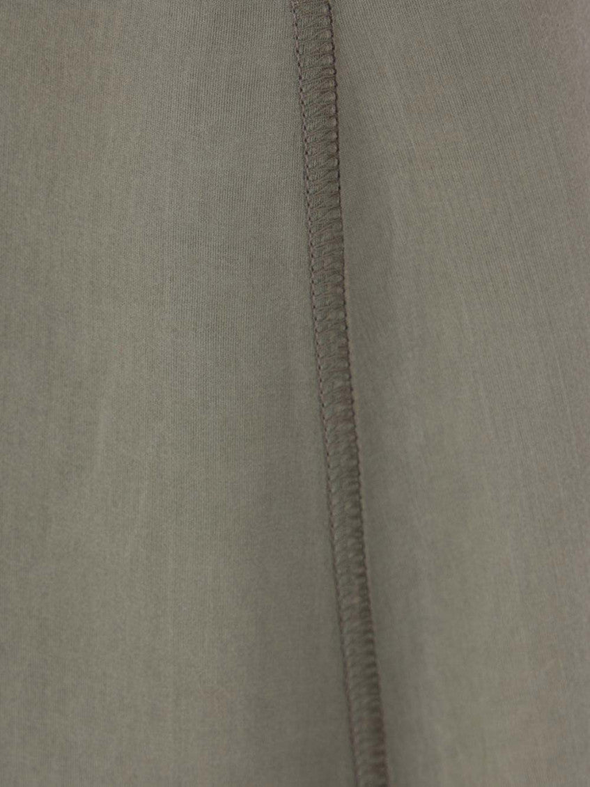 Light Green Solid Midi Skirt 6