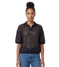 Black Knitted Shirt Collar Polo 1