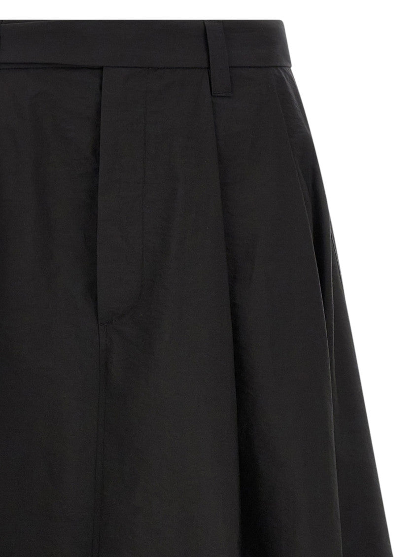 Black Solid Midi Skirt 5