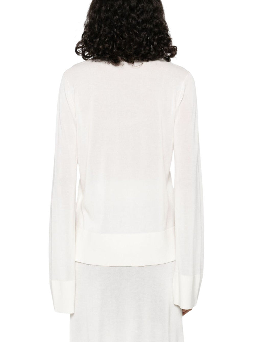 White Solid Turtle Neck Sweater 3