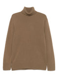 Brown Knitted Turtle Neck Sweater 1