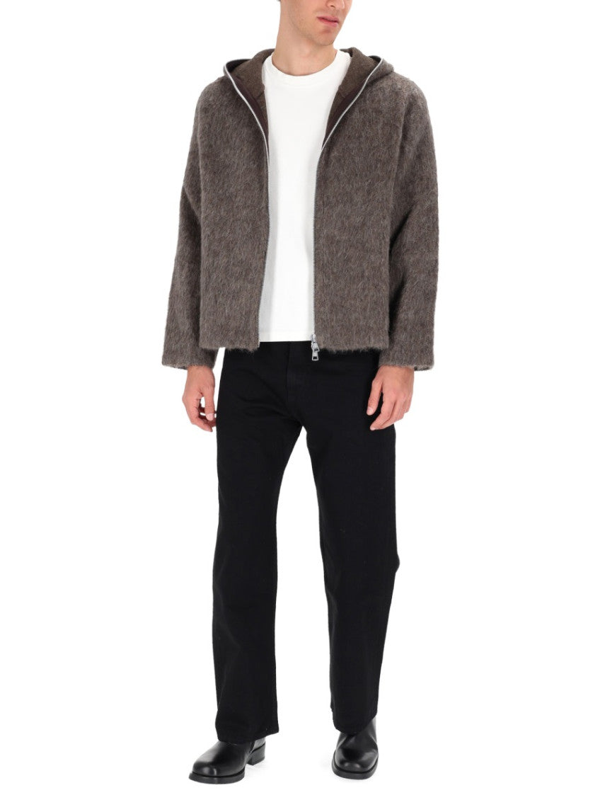 Grey Boxy Zip Up Hoodie 3