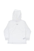Boys White Logo Hoodie 1