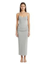 Light Grey Scoop Neck Maxi Dress 1