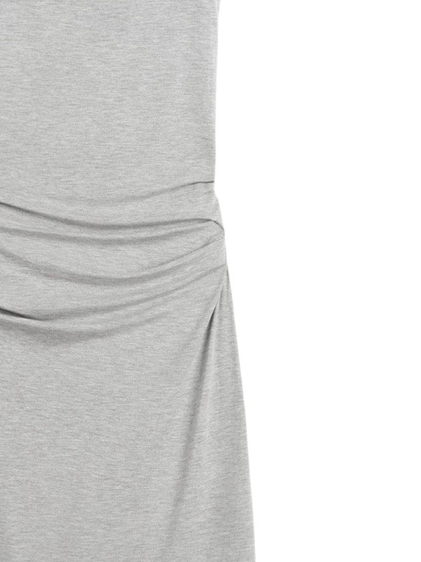 Light Grey Scoop Neck Maxi Dress 2