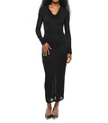 Black Cowl Neck Maxi Dress 1