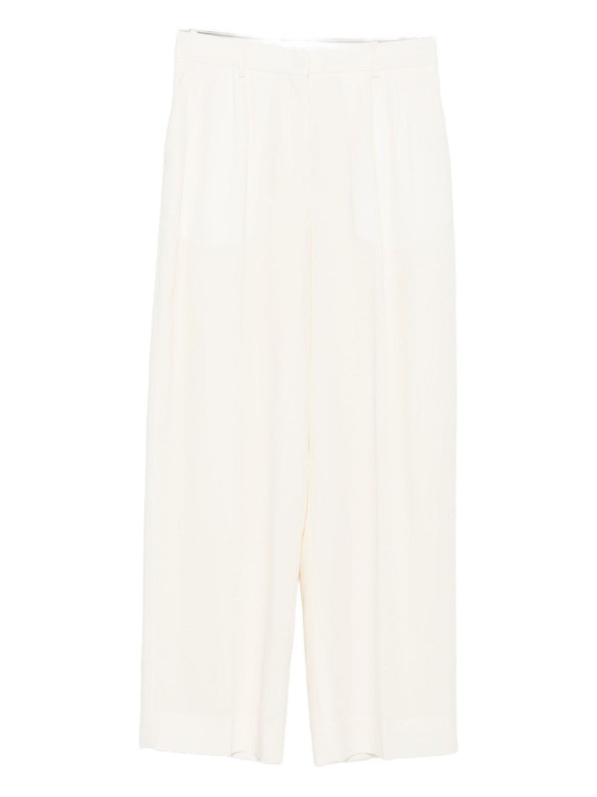 Off White Relaxed Pleated Pants 1