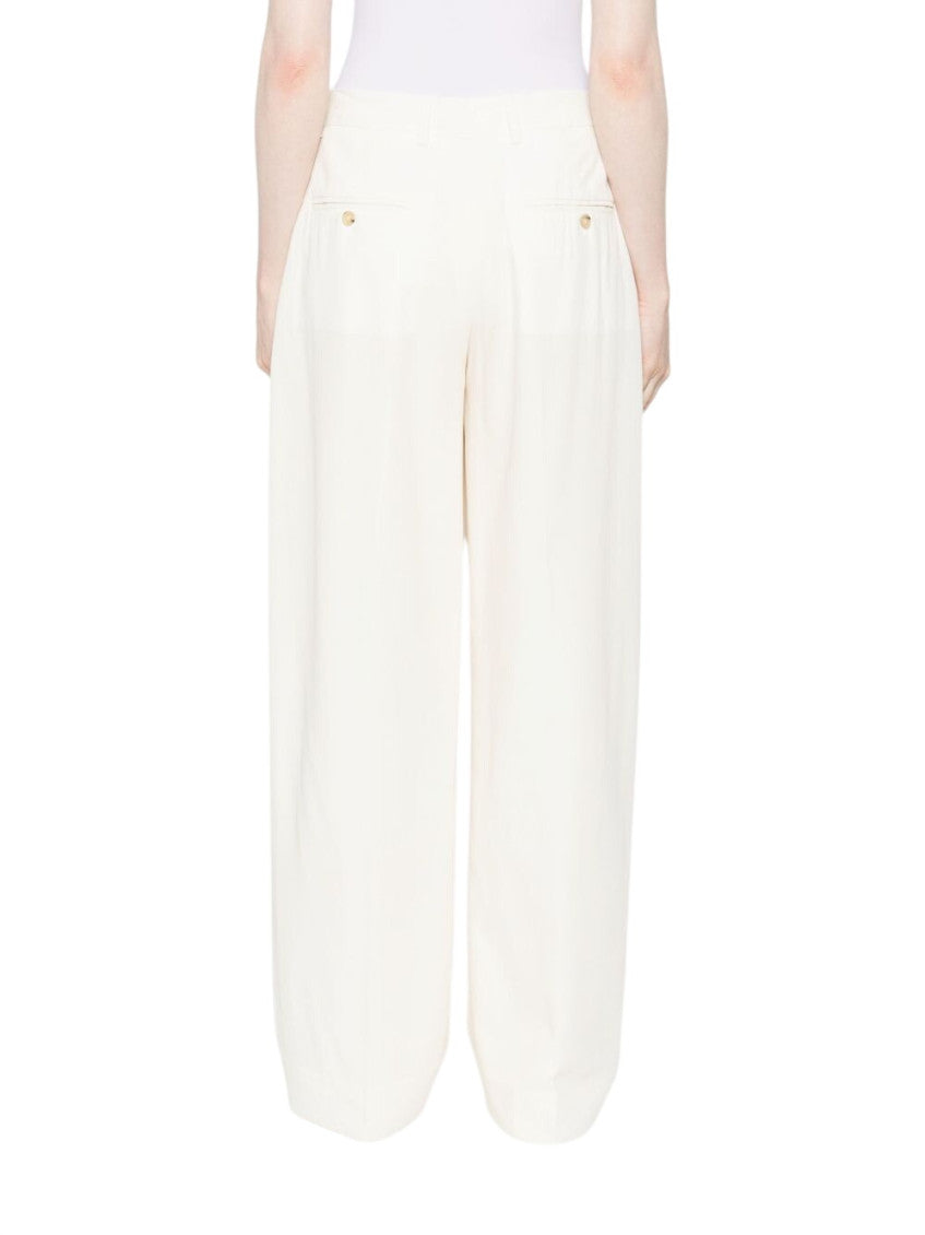 Off White Relaxed Pleated Pants 3