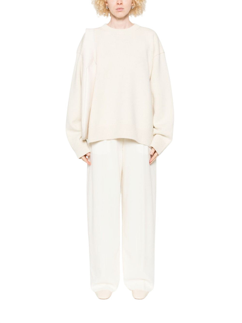 Off White Relaxed Pleated Pants 4