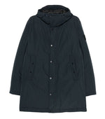 Navy Blue Logo Hood Jacket 1