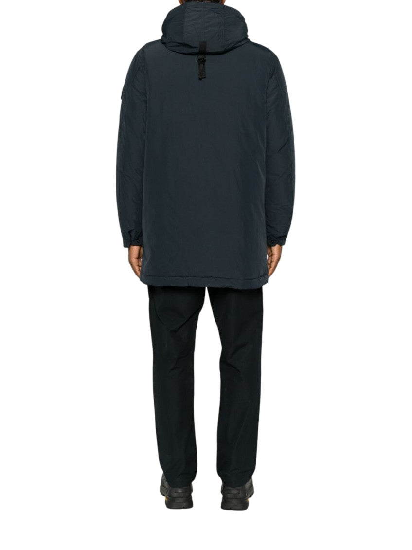 Navy Blue Logo Hood Jacket 3