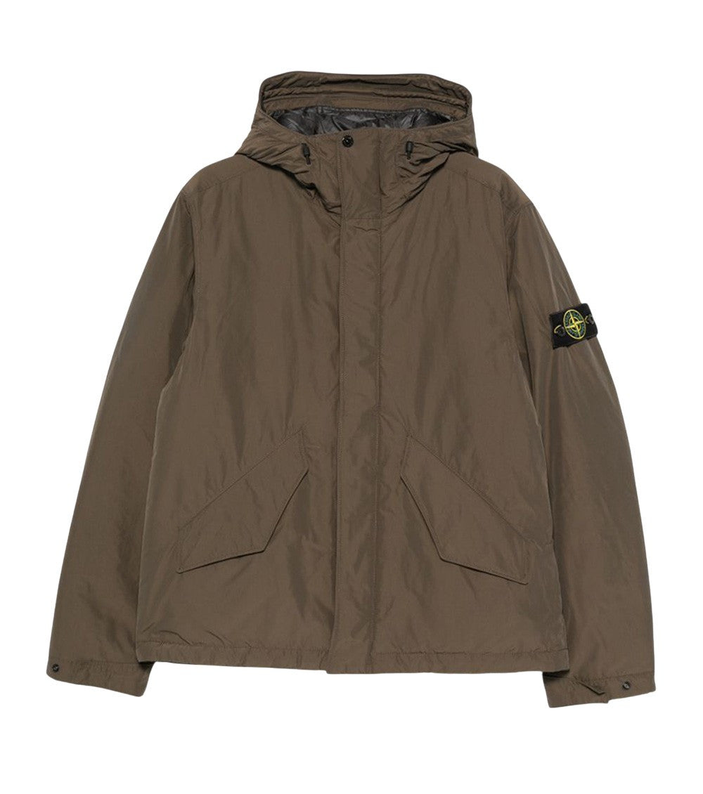 Brown Logo Hood Jacket 1