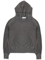 Washed Black Solid Hoodie 1