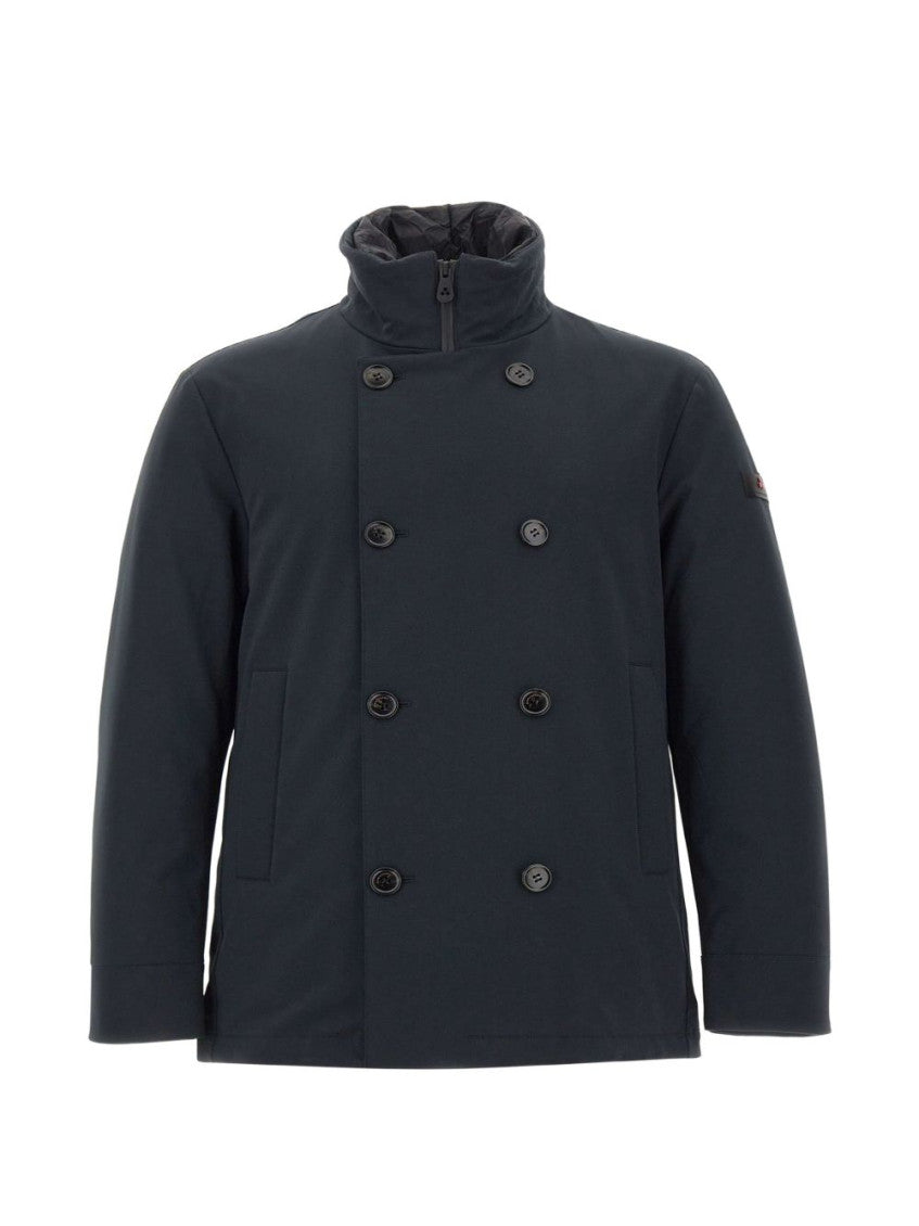 Dark Navy Mock Collar Jacket 1