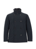 Dark Navy Mock Collar Jacket 1