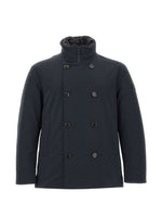 Dark Navy Mock Collar Jacket 1