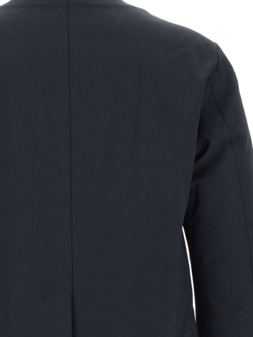 Dark Navy Mock Collar Jacket 2