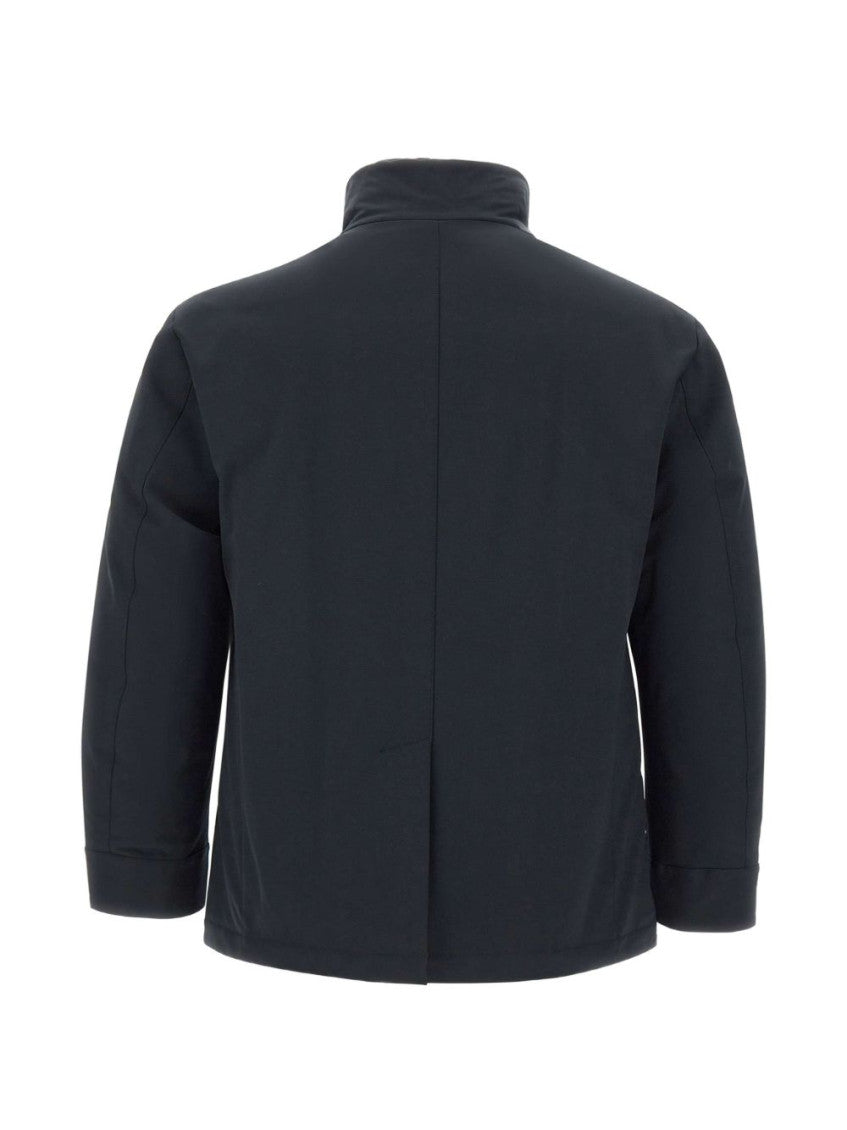 Dark Navy Mock Collar Jacket 3