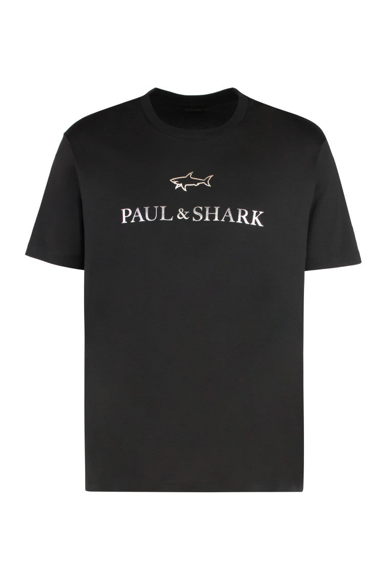 Black Logo Crew Neck T-Shirt 1