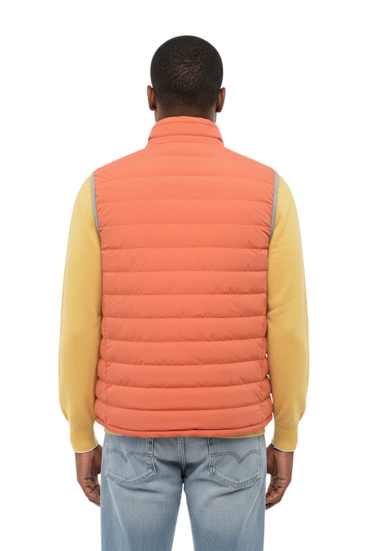 Orange Quilted Regular Jacket 2