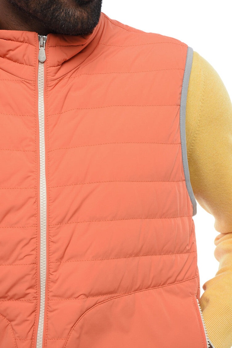 Orange Quilted Regular Jacket 3