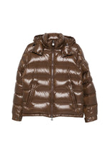 Brown Quilted Hood Jacket 1
