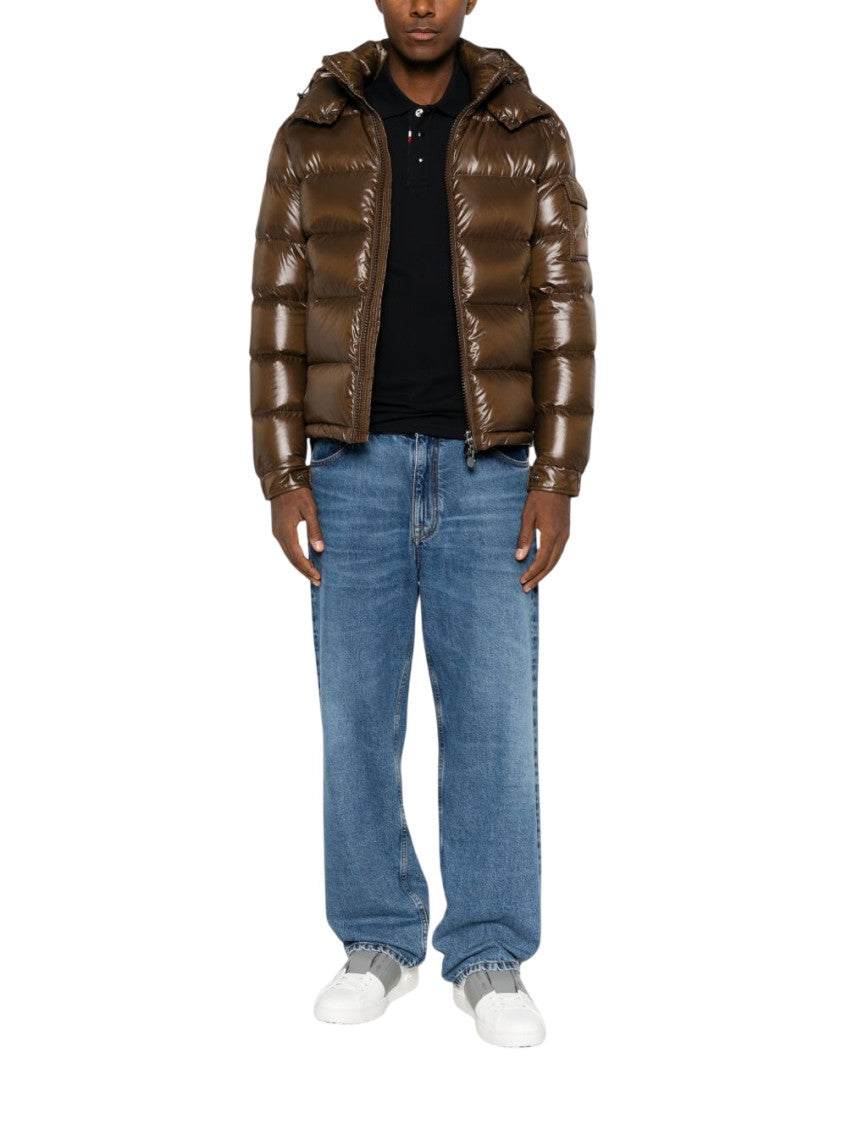 Brown Quilted Hood Jacket 2