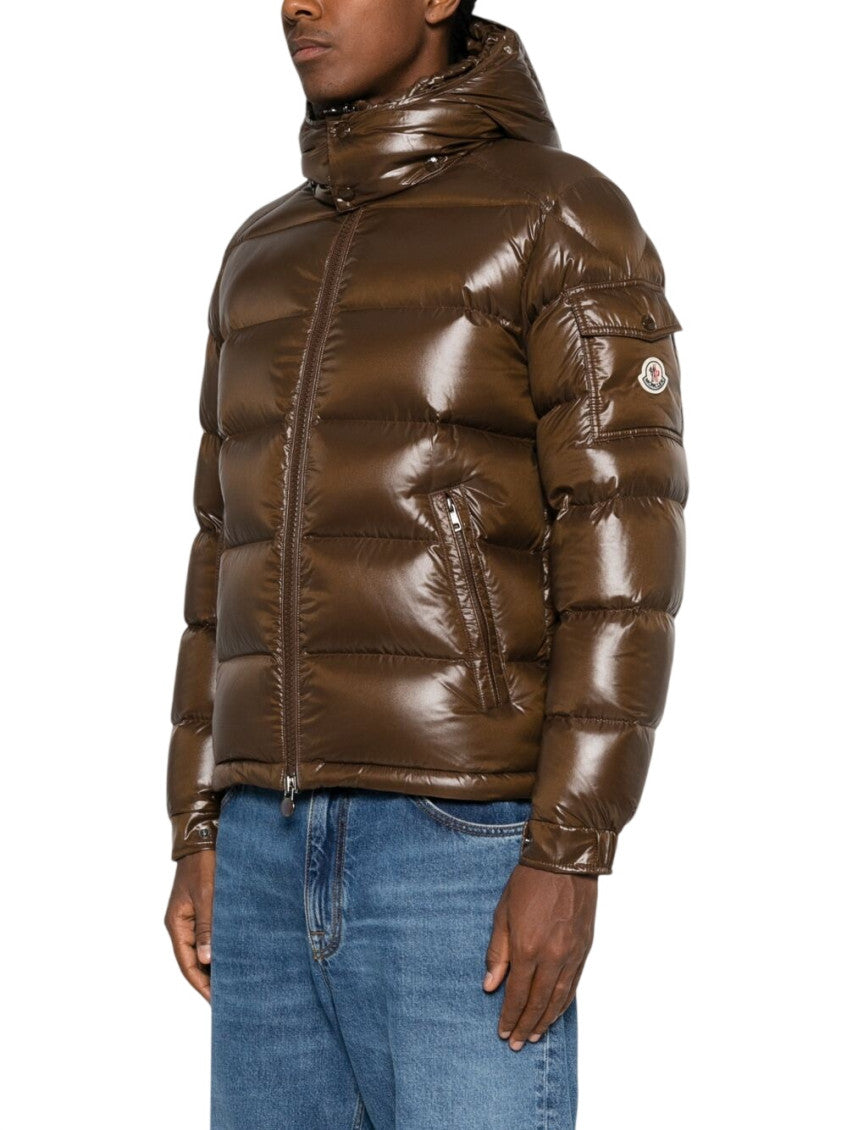 Brown Quilted Hood Jacket 3