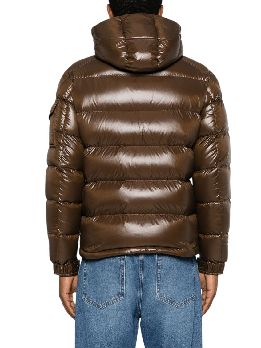 Brown Quilted Hood Jacket 4