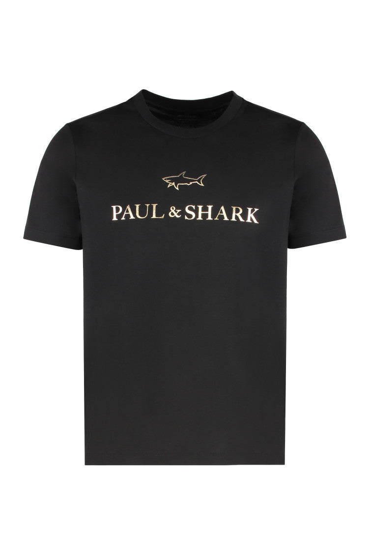 Black Logo Crew Neck T-Shirt 1