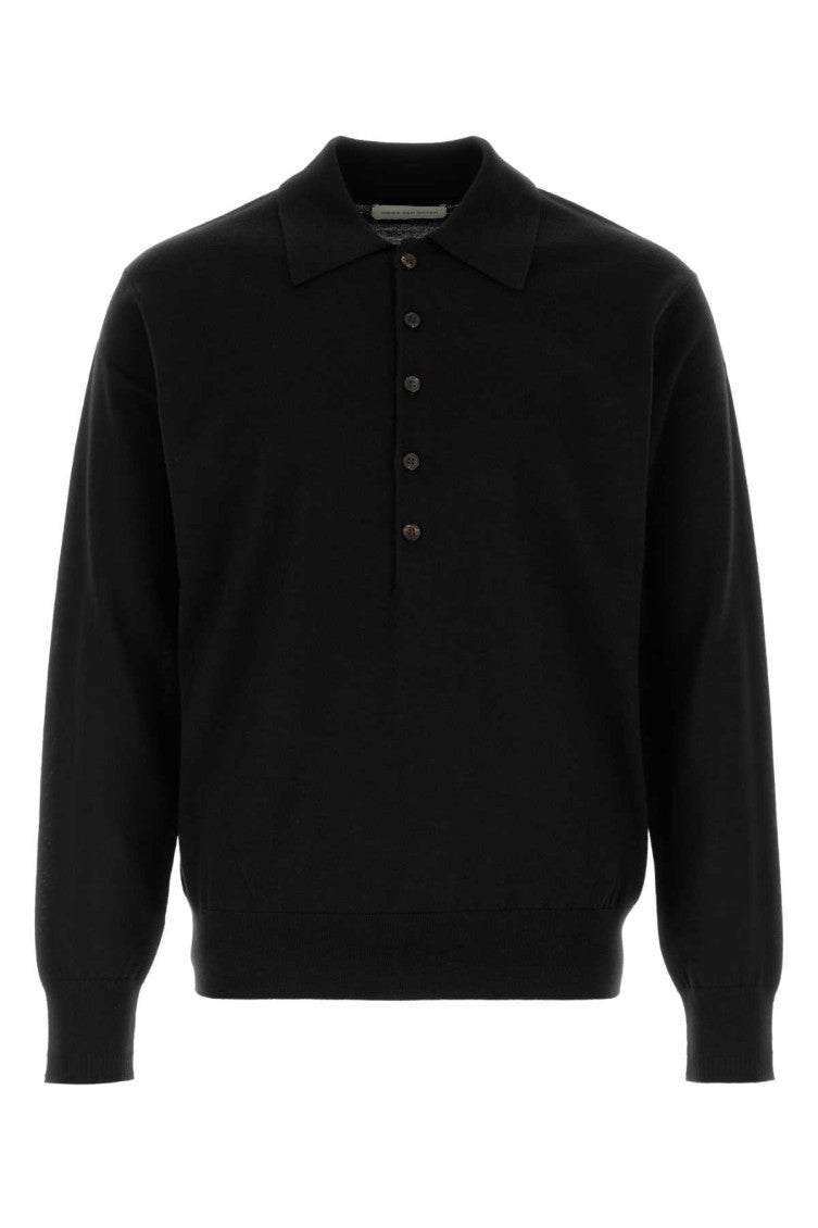 Black Regular Polo Sweater 1