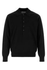 Black Regular Polo Sweater 1