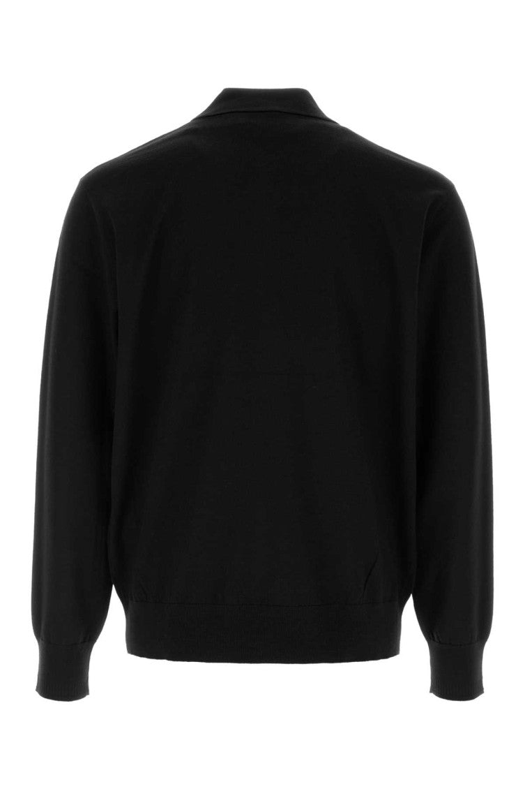 Black Regular Polo Sweater 2