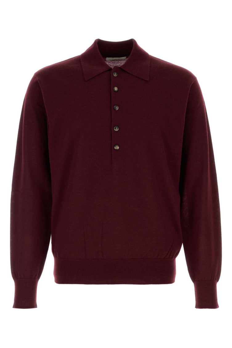 Red Regular Polo Sweater 1