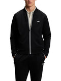Black Logo Zip-Up Sweatshirt 1