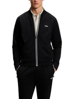 Black Logo Zip-Up Sweatshirt 1