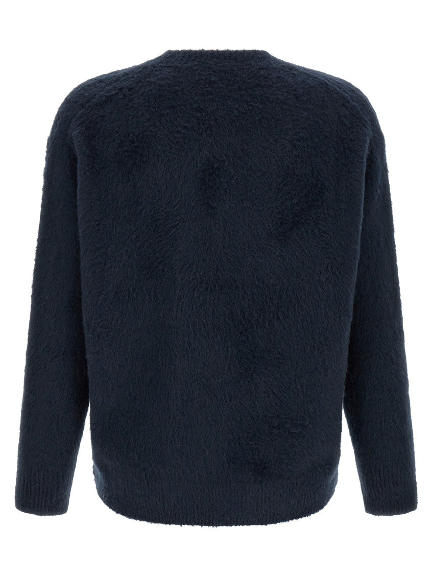 Navy Blue Gauze Sweater 2